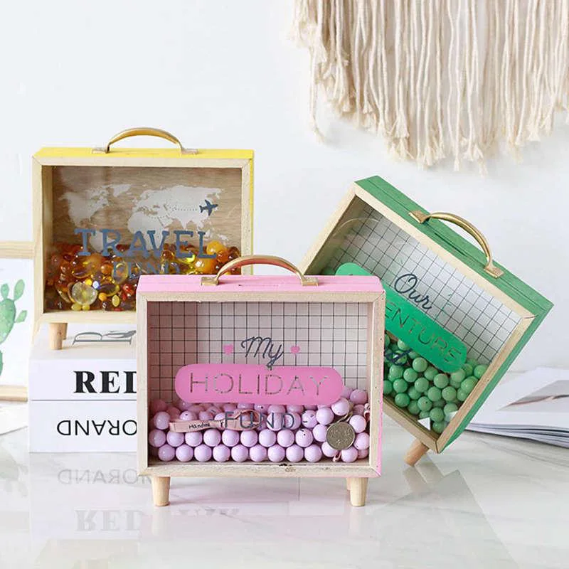 Wooden Crafts Piggy Bank Container Home Transparent Vintage Stand Letter Desktop Storage Money Box Home Decor Children Gift
Wooden Crafts Piggy Bank Container Home Transparent Vintage Stand Letter Desktop Storage Money Box Home Decor Children Gift
