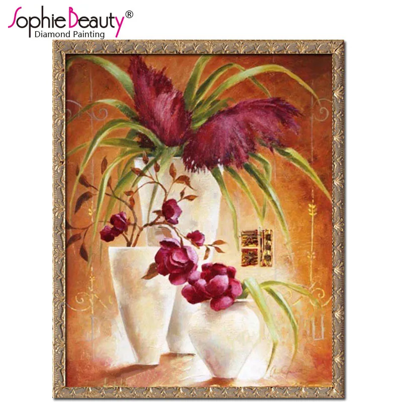 Full Round Diy Diamond Painting Cross Stitch Handcraft Embroidery Drawing Resin Mosaic Red Flower White Vase Arts
Full Round Diy Diamond Painting Cross Stitch Handcraft Embroidery Drawing Resin Mosaic Red Flower White Vase Arts
