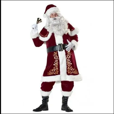 Cosplay&ware A Full Set Christmas Costumes Santa Claus Red Costume Luxury Suit 10 Cosplay&ware A Full Set Christmas Costumes Santa Claus Red Costume Luxury Suit -Cosplayware Store HTB1O5DLbQfb uJkHFJHq6z4vFXab.jpg