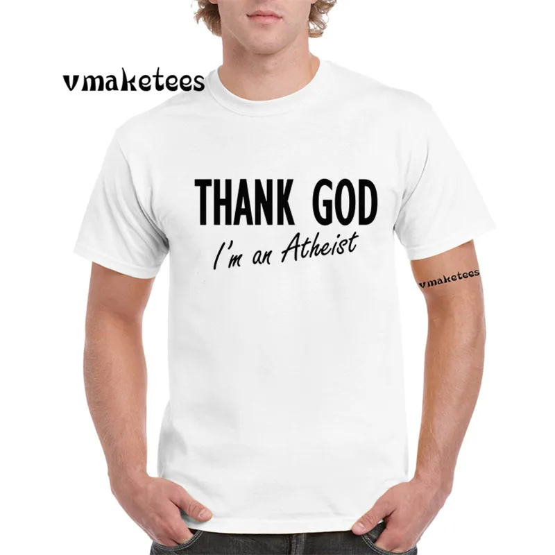 Thank God I'm An Atheist T-shirt O-Neck Short sleeve Funny Religion Science Atheism Gift T Shirt GMT820
Thank God I'm An Atheist T-shirt O-Neck Short sleeve Funny Religion Science Atheism Gift T Shirt GMT820