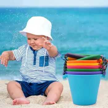 Children Baby Shower Bucket Bath Beach Toy Folding Handheld Silicone Barrel Pouring Water Sand Kids Gift
Children Baby Shower Bucket Bath Beach Toy Folding Handheld Silicone Barrel Pouring Water Sand Kids Gift