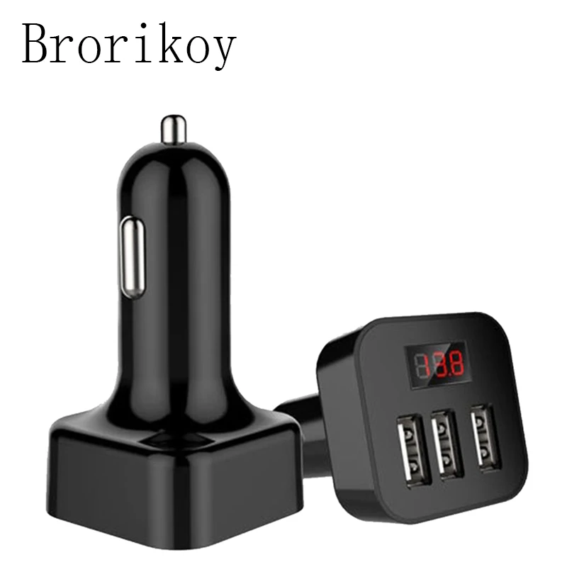 Eastion Car-Charger Fast Charging Adapter for iPhone Samsung Mobile phone 3 USB Auto Smart LED Display Car Accessories Charger
Eastion Car-Charger Fast Charging Adapter for iPhone Samsung Mobile phone 3 USB Auto Smart LED Display Car Accessories Charger