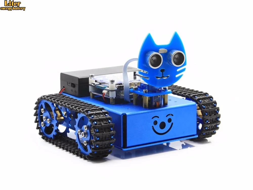 KitiBot-MG-T (EN) Starter Robot Building Kit with Mega2560 Controller Board for Kids Graphical Programming Tracked Version
KitiBot-MG-T (EN) Starter Robot Building Kit with Mega2560 Controller Board for Kids Graphical Programming Tracked Version