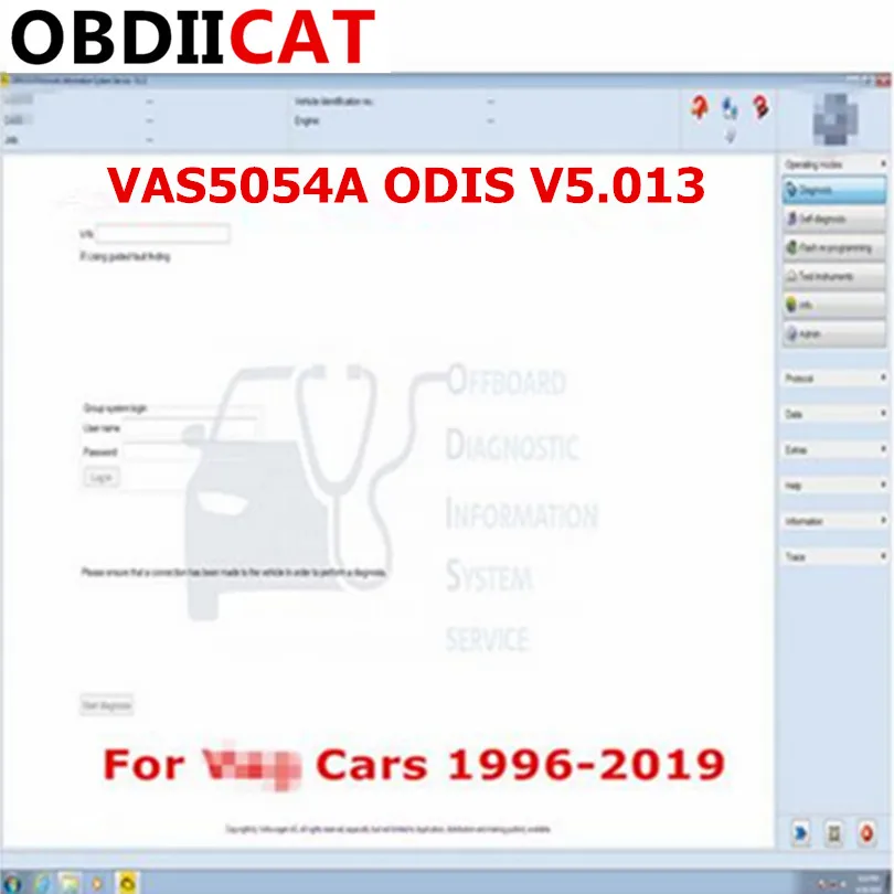 OBDIICAT New Version ODIS 5.1.3 For VAS5054 VAS5054A Car Diagnostic Tool For Cars 1996-2019 ODIS V5.13 Software With Video
OBDIICAT New Version ODIS 5.1.3 For VAS5054 VAS5054A Car Diagnostic Tool For Cars 1996-2019 ODIS V5.13 Software With Video