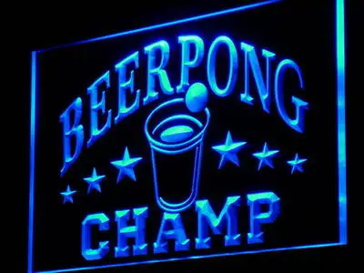 I941 пивной понг Champ Пивной бар Паб Новый декор неосветильник световые знаки