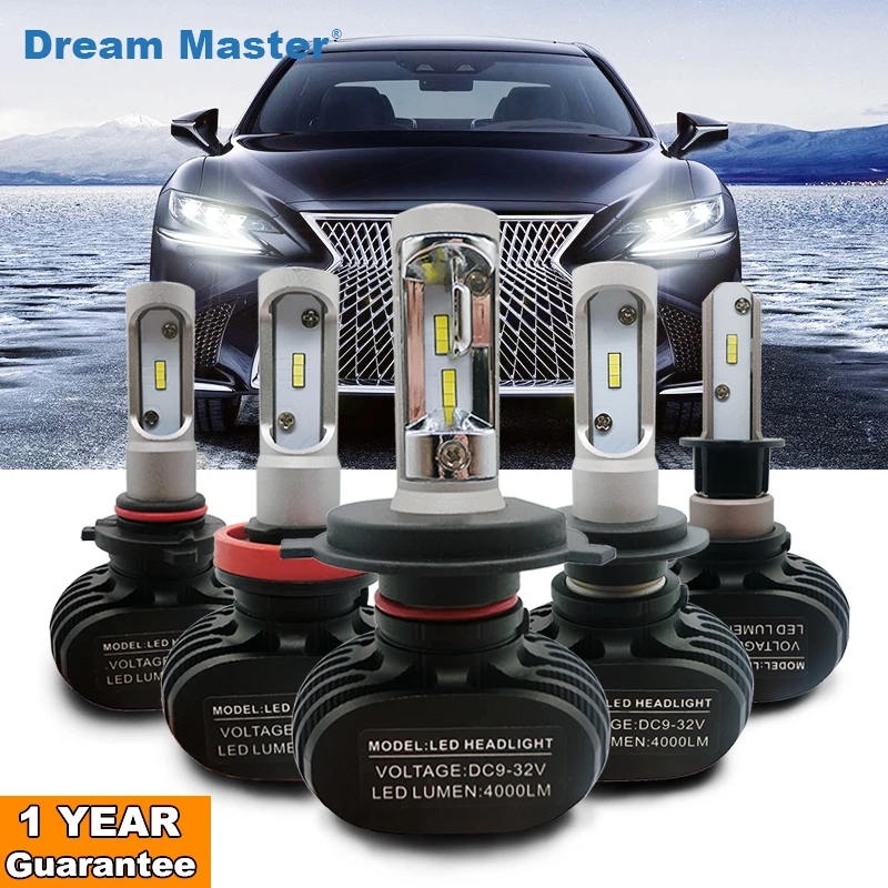 2Pcs 9005 HB3 9006 HB4 H11 H4 H7 Led H1 Auto Car Headlight S1 N1 50W 8000LM 6000K Automobile Bulb All In One CSP Lumileds Lamp
2Pcs 9005 HB3 9006 HB4 H11 H4 H7 Led H1 Auto Car Headlight S1 N1 50W 8000LM 6000K Automobile Bulb All In One CSP Lumileds Lamp