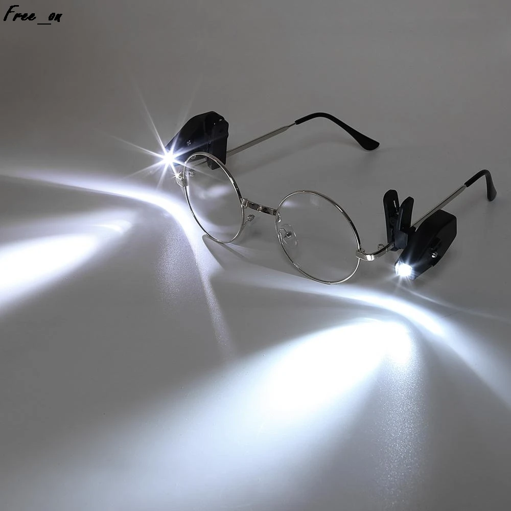 2pcs LED Eyeglass Clip Light Flexible Book Reading Lights Adjustable Lighting Tools
2pcs LED Eyeglass Clip Light Flexible Book Reading Lights Adjustable Lighting Tools
