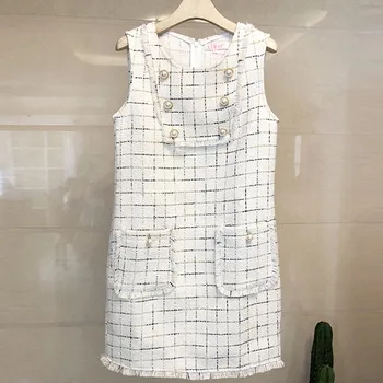 2019 New Runway Brand Autumn Winter Dress Women Tweed Tassel Glitter Dress Vetement Femme Sleeveless Vest Black Party Dresses
2019 New Runway Brand Autumn Winter Dress Women Tweed Tassel Glitter Dress Vetement Femme Sleeveless Vest Black Party Dresses