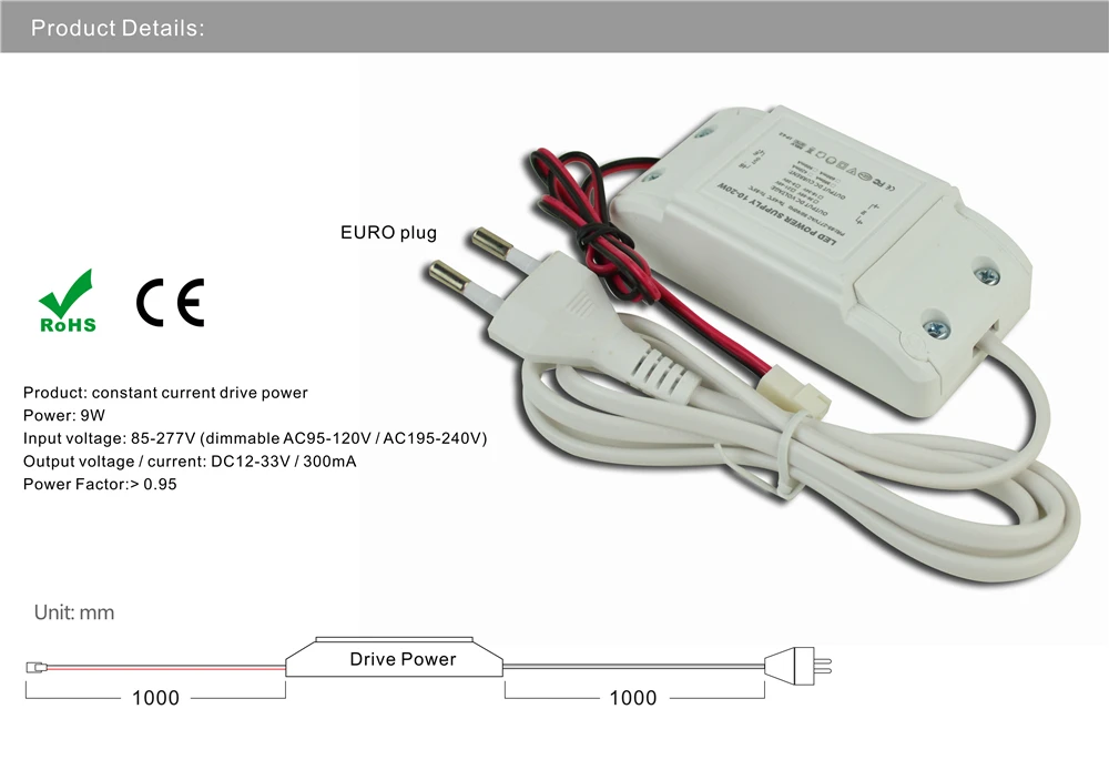 Description Picture 5 of itemIndoor Mini LED Spotlight 9PCS 1W With Driver Dimmable 85-277V Recessed Ceiling Light Kitchen Stairs Showcase Cabinet Downlight