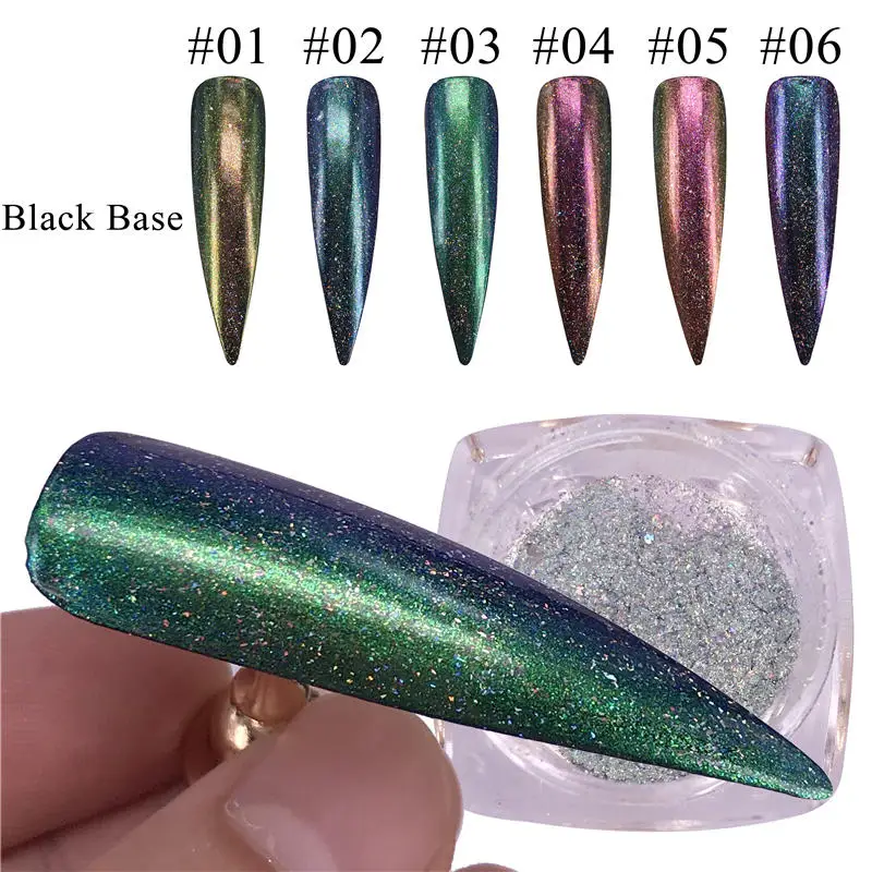 ZKO 0.1g Chameleon Holographic Nail Glitter Powder Gel Polish Chrome Pigment Dust Shinning Glitters Manicure Nail Art Decoration
ZKO 0.1g Chameleon Holographic Nail Glitter Powder Gel Polish Chrome Pigment Dust Shinning Glitters Manicure Nail Art Decoration