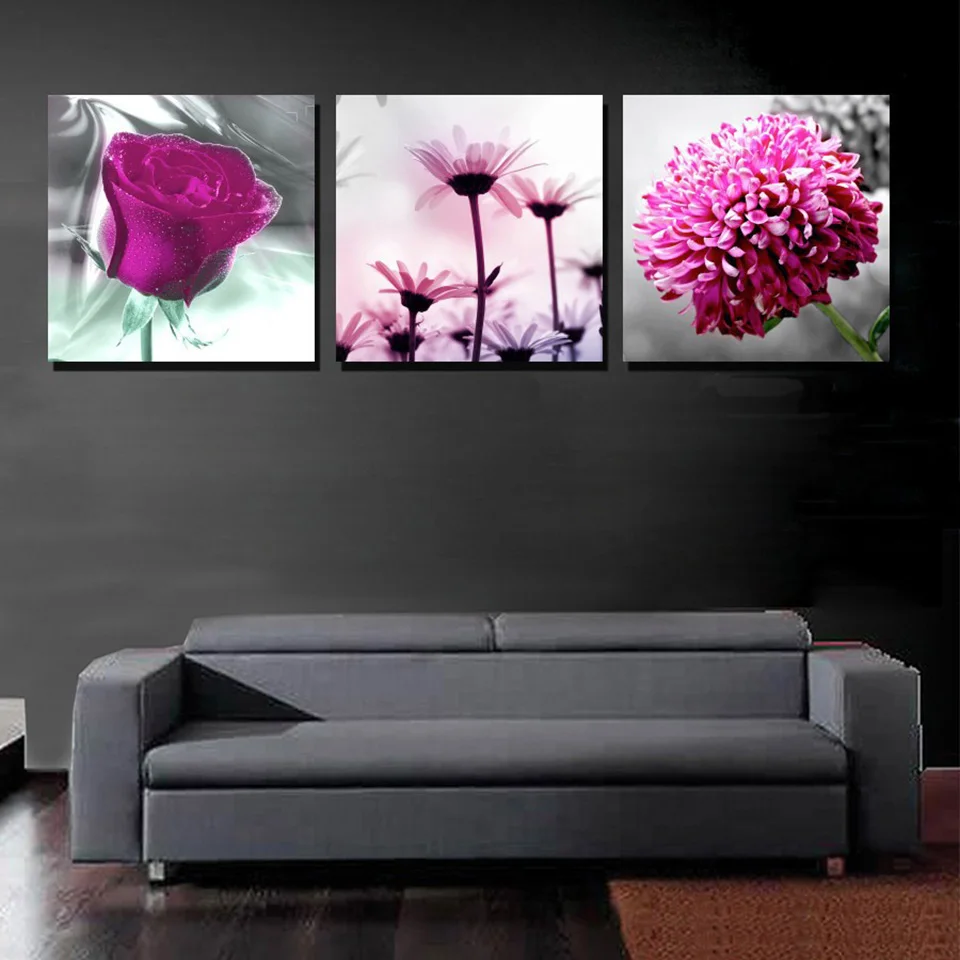 Wall Art Poster Framework Home Decoration Modern Canvas 3 Panel Purple Flower Living Room HD Print Painting Modular Pictures
Wall Art Poster Framework Home Decoration Modern Canvas 3 Panel Purple Flower Living Room HD Print Painting Modular Pictures
