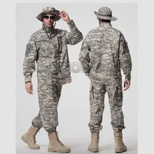 Suit Uniform-Set ACU Pants Clothing Shirt Hunting-Clothes Military-Combat Us-Army Black