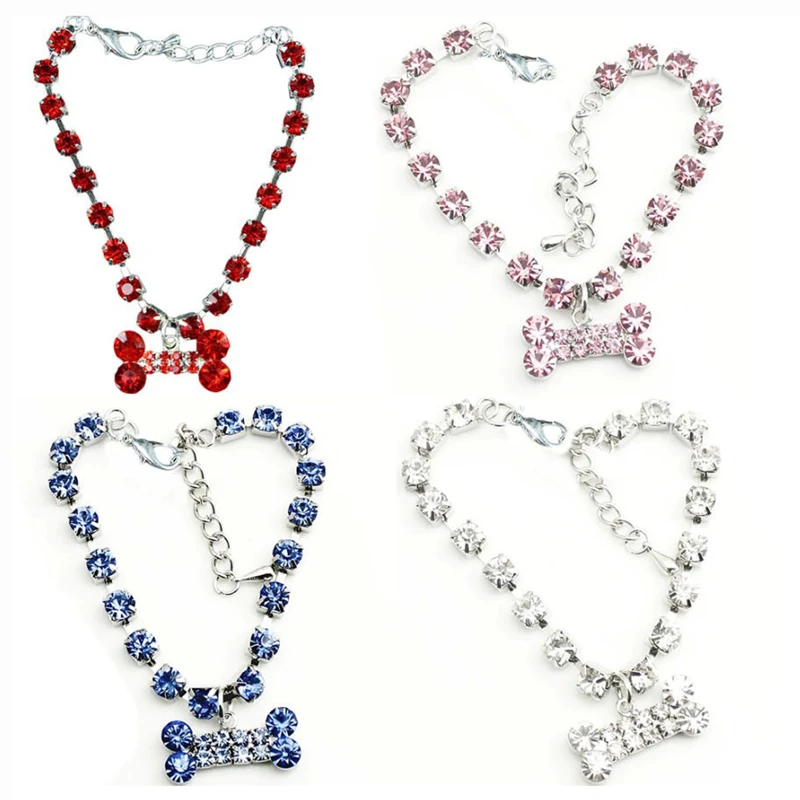 Fashion Pet Dog Jewelry Necklace Bone Shape Collar Pet Supplies Rhinestone Necklace Dog Tag Pet Collar Jewelry Accessory
Fashion Pet Dog Jewelry Necklace Bone Shape Collar Pet Supplies Rhinestone Necklace Dog Tag Pet Collar Jewelry Accessory