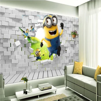 Custom Minions Wallpaper Boys Kids Girls Bedroom Funny 3D Cartoon photo wallpaper Waterproof Murals Sitting room Home Decoration
Custom Minions Wallpaper Boys Kids Girls Bedroom Funny 3D Cartoon photo wallpaper Waterproof Murals Sitting room Home Decoration