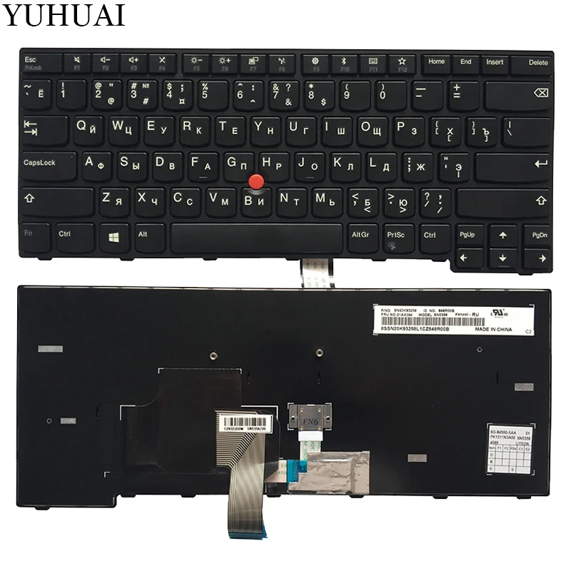 New Russian Laptop Keyboard For Lenovo Thinkpad E470 E470C E475 01AX094 SN20K93258 RU Keyboard no-backlight
New Russian Laptop Keyboard For Lenovo Thinkpad E470 E470C E475 01AX094 SN20K93258 RU Keyboard no-backlight