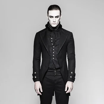 Punk Men's Victorian Embroidery Buttoned Party Long Jacket Vintage Fake Two-Pieces Brocade Men Dovetail Coats
Punk Men's Victorian Embroidery Buttoned Party Long Jacket Vintage Fake Two-Pieces Brocade Men Dovetail Coats