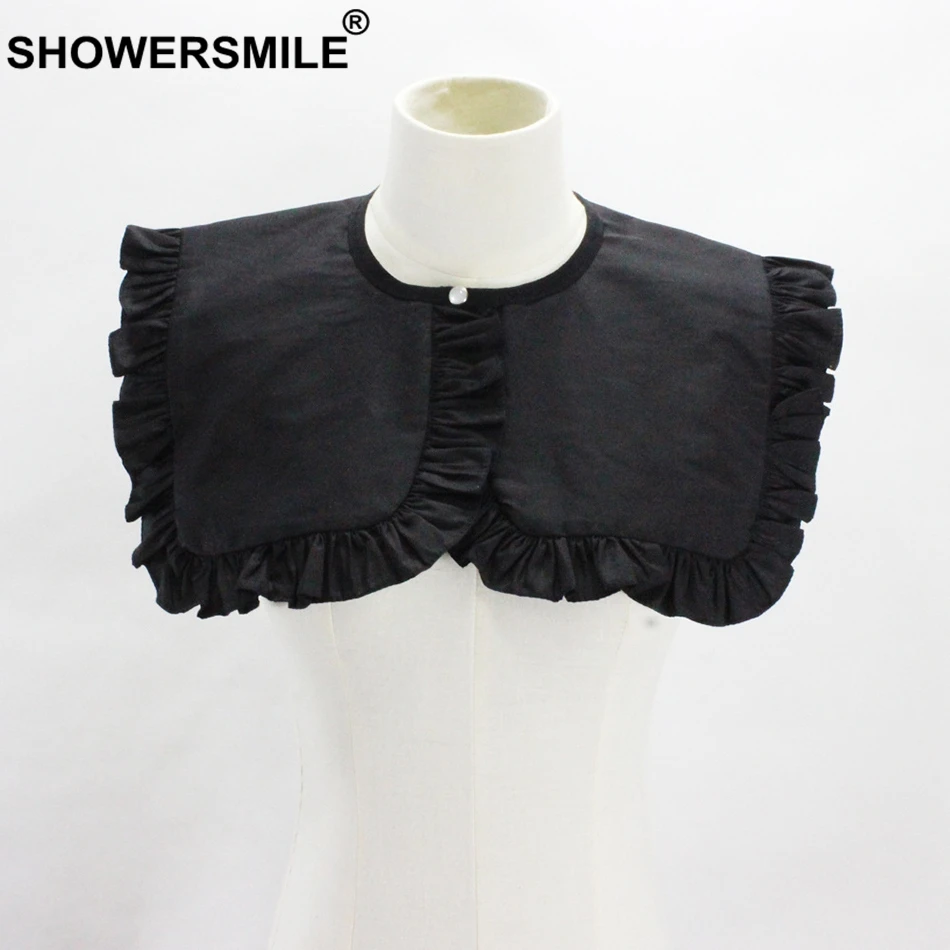 SHOWERSMILE Big Square Neck Collar Removable Ladies Faux Collars Pleated Black Fake Collars Cotton Detachable Collars For Women
SHOWERSMILE Big Square Neck Collar Removable Ladies Faux Collars Pleated Black Fake Collars Cotton Detachable Collars For Women