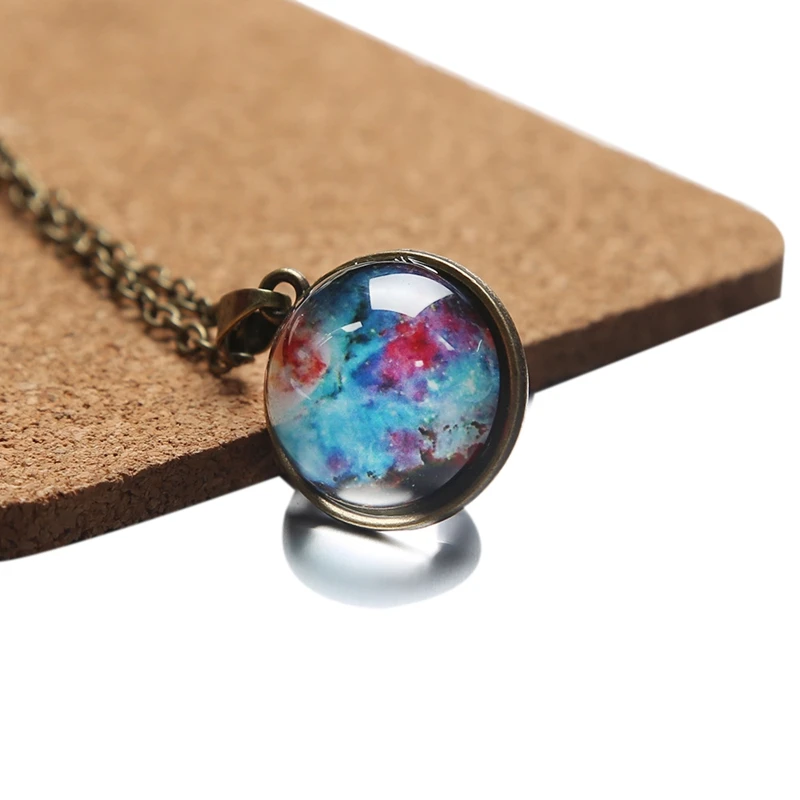 Cosmic Double-Sided Glass Ball In Necklace Time Moon Pendant Necklace Dream Starry Sky Jewelry
Cosmic Double-Sided Glass Ball In Necklace Time Moon Pendant Necklace Dream Starry Sky Jewelry
