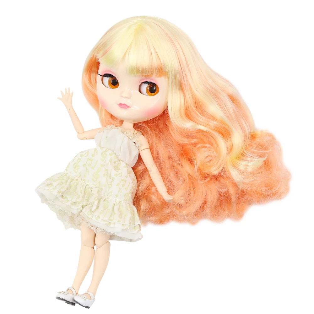 ICY Fortune Days factory blyth doll joint body 30cm white skin Yellow mixed orange curls hair DIY sd gift toy
ICY Fortune Days factory blyth doll joint body 30cm white skin Yellow mixed orange curls hair DIY sd gift toy