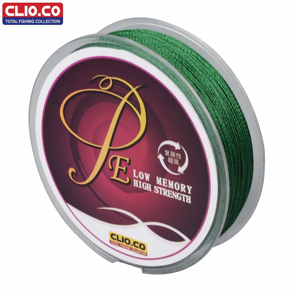 

CLIO.CO Brand 4 Strands 100M Multifilament Braided Fishing Line 8-80Lb PE Super Strong Saltwater Fishing Line Spinning Casting