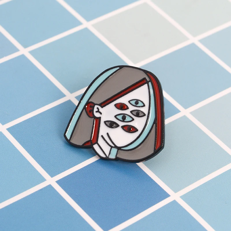See through the soul Women Enamel Pin brooch Picasso Eyeball Button Badge Denim Jeans Cartoon fashion gift for women
See through the soul Women Enamel Pin brooch Picasso Eyeball Button Badge Denim Jeans Cartoon fashion gift for women