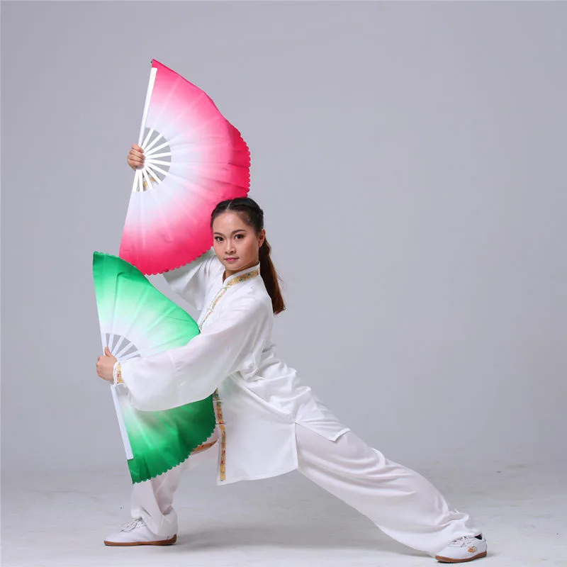 2pcs Tai Chi Double Hand Fan Mulan Training Plastic Fans Transition Color Folding Taichi Perfermance
2pcs Tai Chi Double Hand Fan Mulan Training Plastic Fans Transition Color Folding Taichi Perfermance
