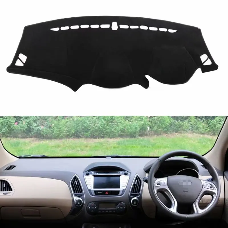 Для Hyundai Tuscon Ix35 2009 2010 2011 2012 2013 2015 Чехлы для стайлинга автомобиля коврик приборной