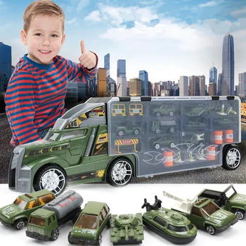 21 in 1 Child Toy Military Truck Diecasts and Toy Vehicles Educational 1:24 Transport Cars Carrier Toy For Children Boys
21 in 1 Child Toy Military Truck Diecasts and Toy Vehicles Educational 1:24 Transport Cars Carrier Toy For Children Boys