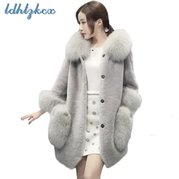 LDHTZKCX Imitation Faux Leather Coats 2018 Winter New Solid Color Large Size Pockets Single Breasted Double-faced Fur Coat LD548
LDHTZKCX Imitation Faux Leather Coats 2018 Winter New Solid Color Large Size Pockets Single Breasted Double-faced Fur Coat LD548