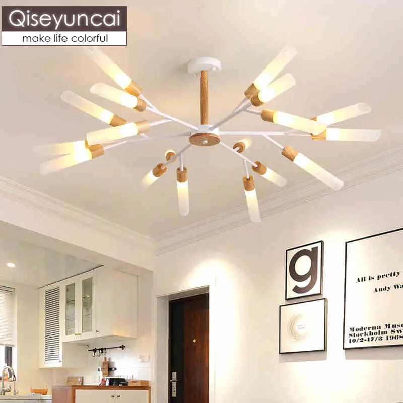 Qiseyuncai Nordic style log creative living room chandelier modern minimalist hall restaurant master bedroom study lamp
Qiseyuncai Nordic style log creative living room chandelier modern minimalist hall restaurant master bedroom study lamp