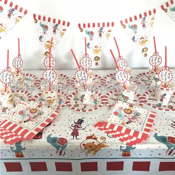 71pcs/lot Creative Circus Theme Party Tableware Decorations Set for 10 Plate Napkin Pennant Birthday Baby Shower Party Supplies
71pcs/lot Creative Circus Theme Party Tableware Decorations Set for 10 Plate Napkin Pennant Birthday Baby Shower Party Supplies