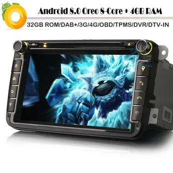 Octa Core Android 8.0 Autoradio DAB+ Car GPS Navigation Player for VW Passat Golf Polo Tiguan Scirocco Skoda WiFi 4G Radio BT SD
Octa Core Android 8.0 Autoradio DAB+ Car GPS Navigation Player for VW Passat Golf Polo Tiguan Scirocco Skoda WiFi 4G Radio BT SD