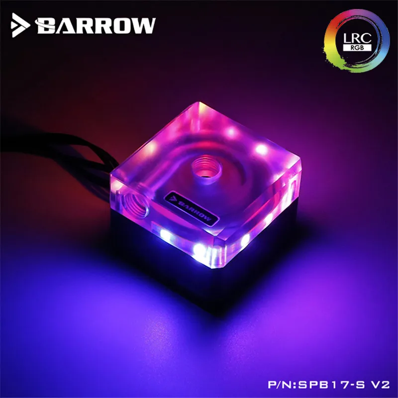 Barrow 17W PWM Control Speed Pump kit Acrylic Cover+Aluminum Auror LRC2.0 5V Mobo AURA SPB17-S V2
Barrow 17W PWM Control Speed Pump kit Acrylic Cover+Aluminum Auror LRC2.0 5V Mobo AURA SPB17-S V2