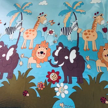 Cartoon Animal Curtains for Children Kids Boy Girl Elephant Lion Giraffe Nursery Window Treatment Drapes WP332C
Cartoon Animal Curtains for Children Kids Boy Girl Elephant Lion Giraffe Nursery Window Treatment Drapes WP332C