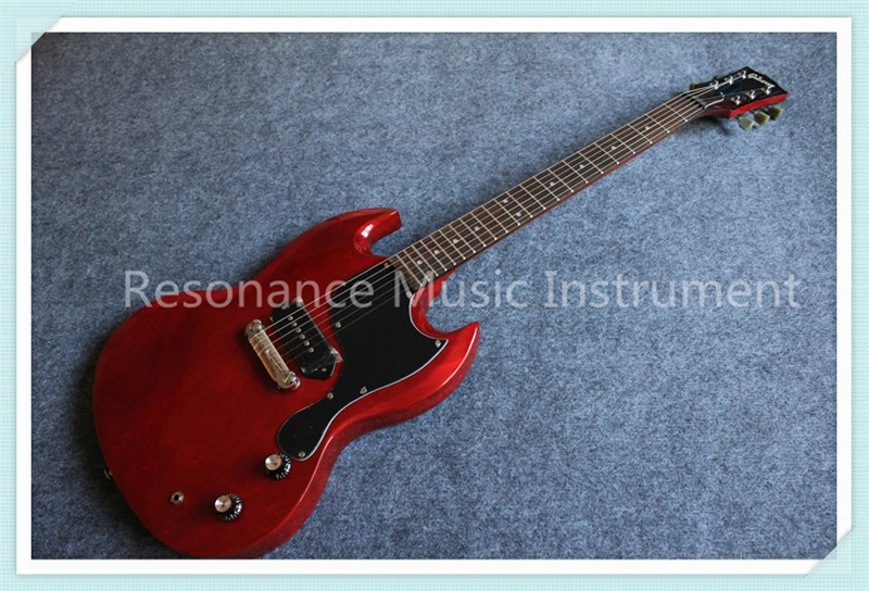 

Hot Selling Cherry Color Suneye SG Electric Guitars With P90 Style Pickup Lefty Available