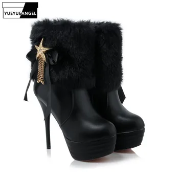 New Arrival Women Shoes Pu Leather Side Zipper For Women High Heel Shoes Platform Faux Fur Star Crystal Decoration White Black
New Arrival Women Shoes Pu Leather Side Zipper For Women High Heel Shoes Platform Faux Fur Star Crystal Decoration White Black
