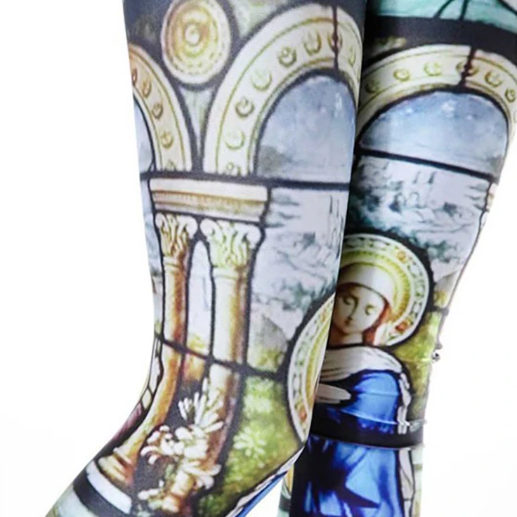 Women's Stained Glass Leggings 2XL (3)