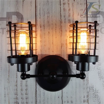 iron lampshade Wall Lamp two heads American loft Industrial style Vintage adjustable wall lamp fixture
iron lampshade Wall Lamp two heads American loft Industrial style Vintage adjustable wall lamp fixture