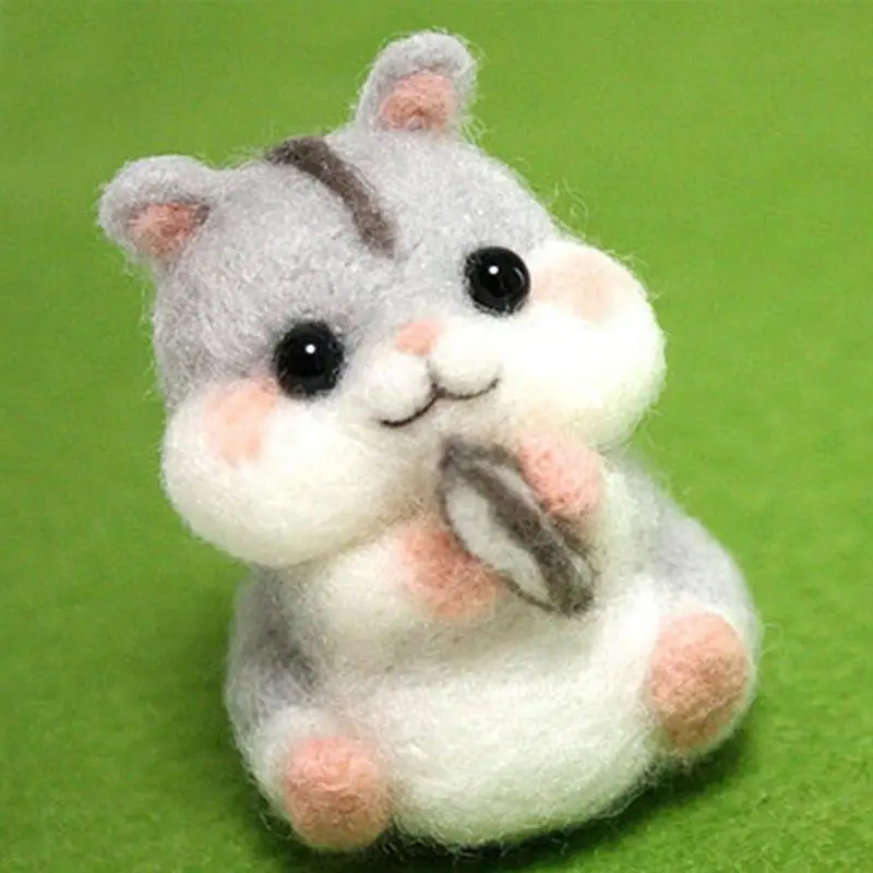 DIY Handmade Non Finished Wool Felt Handmade Set DIY Hamster for Needle Material Bag Pokes Hamster Models Funny Toy
DIY Handmade Non Finished Wool Felt Handmade Set DIY Hamster for Needle Material Bag Pokes Hamster Models Funny Toy