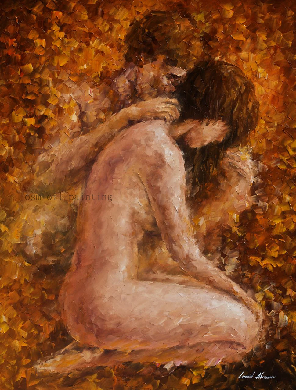 Top Artist Hand-painted Modern Nude Couple Knife Oil Painting on Canvas Wall Art Painting Naked in Love Impression Painting
Top Artist Hand-painted Modern Nude Couple Knife Oil Painting on Canvas Wall Art Painting Naked in Love Impression Painting