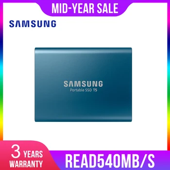 Samsung Portable SSD T5 500GB 1TB 2TB External Solid State HD Hard Drive USB 3.1 Gen2 (10Gbps) for laptop and pc
Samsung Portable SSD T5 500GB 1TB 2TB External Solid State HD Hard Drive USB 3.1 Gen2 (10Gbps) for laptop and pc
