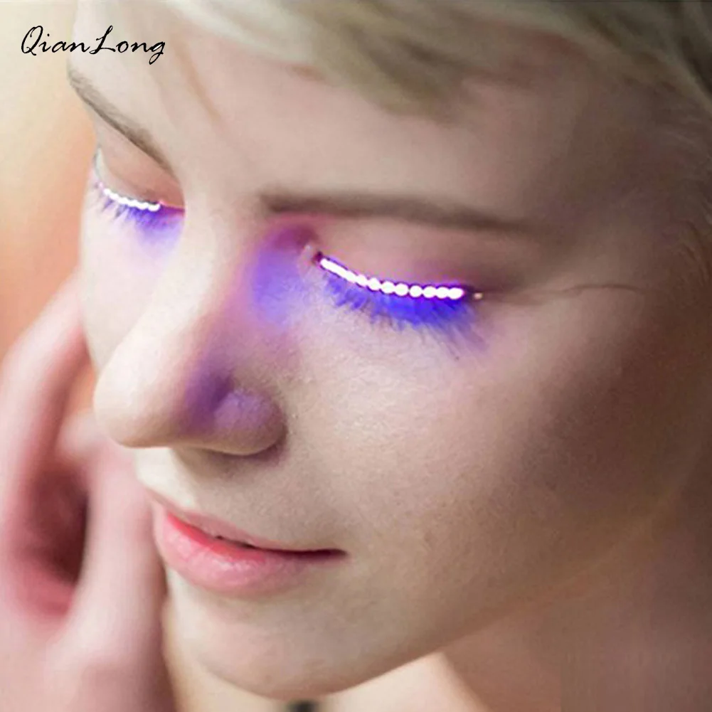 QIANLONG Luminous False Eyelashes Waterproof LED Lashes Fake Eyelashes For Cosplay Halloween Costume Wedding Party Makeup Tool
QIANLONG Luminous False Eyelashes Waterproof LED Lashes Fake Eyelashes For Cosplay Halloween Costume Wedding Party Makeup Tool