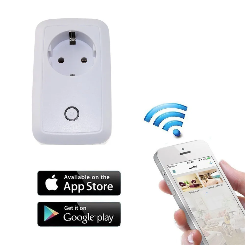 2200W Timer plug EU wifi power socket plug outlet,smart Home Automation APP Control switch for iphone Android
2200W Timer plug EU wifi power socket plug outlet,smart Home Automation APP Control switch for iphone Android