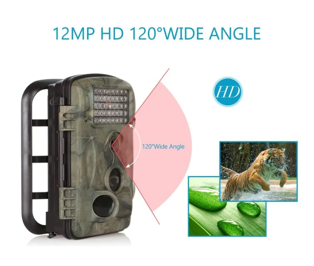 Trail Camera 12MP Hunting Game Camera with Infrared Night Version, 2.4 inch LCD Screen
Trail Camera 12MP Hunting Game Camera with Infrared Night Version, 2.4 inch LCD Screen