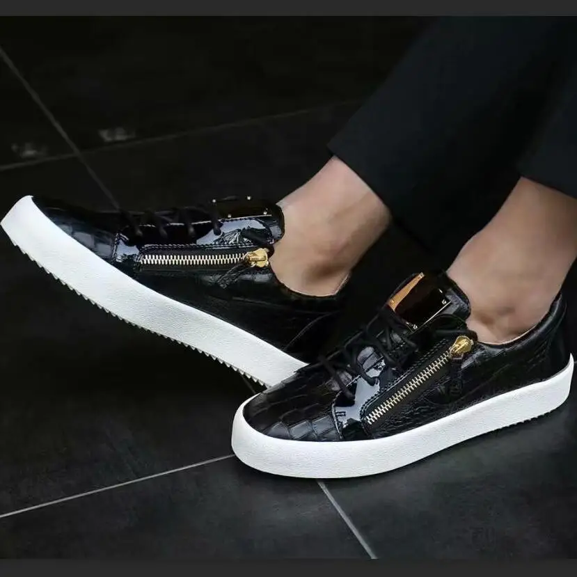 wholesale New black stone pattern Leisure Shoes designer Sneakers gold double zip Shoes For Men women with box
wholesale New black stone pattern Leisure Shoes designer Sneakers gold double zip Shoes For Men women with box