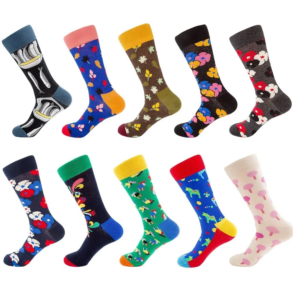 PEONFLY 1 Pair Men Socks Color Combed Cotton Men's Socks Casual With Print Funny Cartoon Animal Novelty Crew Socks Gift
PEONFLY 1 Pair Men Socks Color Combed Cotton Men's Socks Casual With Print Funny Cartoon Animal Novelty Crew Socks Gift