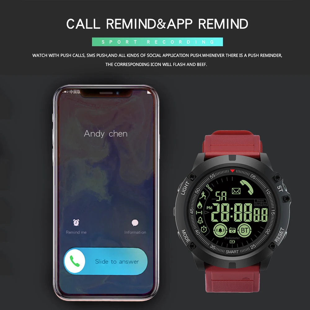 PANARS Multifunctional Rugged Men Smartwatch G Digital Shock Clock Pedometer 24h All-Weather Monitoring Men Military Sport Watch
PANARS Multifunctional Rugged Men Smartwatch G Digital Shock Clock Pedometer 24h All-Weather Monitoring Men Military Sport Watch