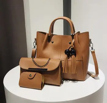2019 Brand Tassel Women Bag Set 3 Pcs PU Leather Handbags Fashion Women Messenger Bags Ladies Shoulder Bags sac a main
2019 Brand Tassel Women Bag Set 3 Pcs PU Leather Handbags Fashion Women Messenger Bags Ladies Shoulder Bags sac a main