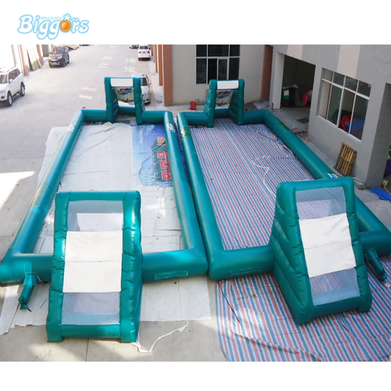 

Customized Football pitch inflatable soap stadium giant soccer course for kids inflatable football stadium