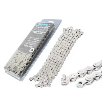 

6-7-8/9/10 Speed MTB Mountain Road Bike Chain Anti-rust Silver Electroplated 116 Links Bicycle Chain Bicycle Parts Accessories